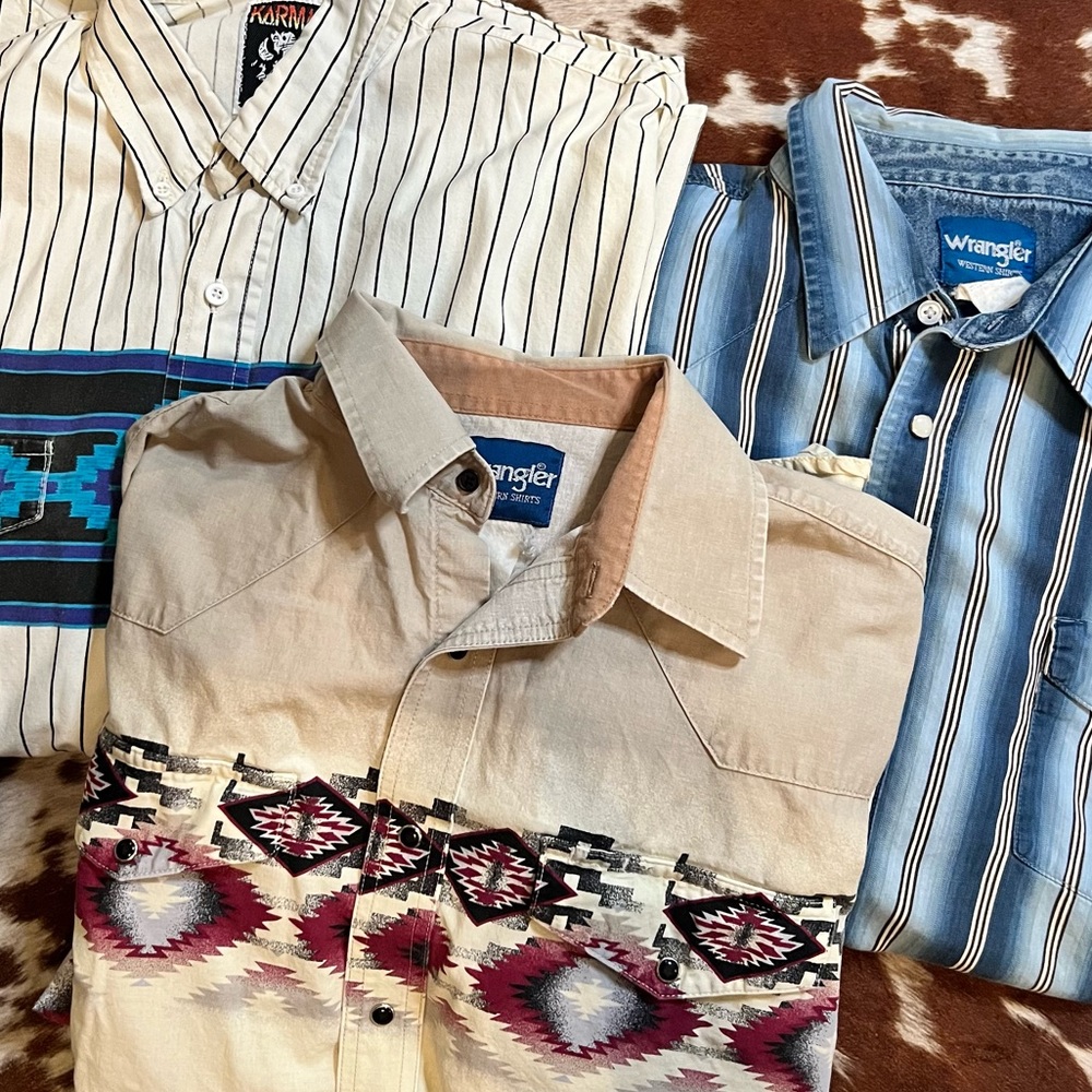 Vintage western button ups